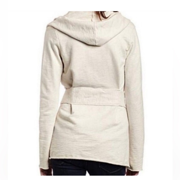 Lucky Brand Cream Hooded Wrap Cardigan - Picture 2 of 2